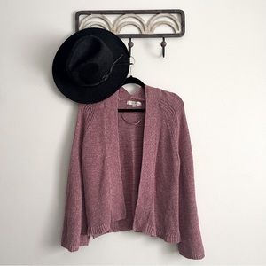 Ann Taylor Loft mauve open knit cardigan Size Large